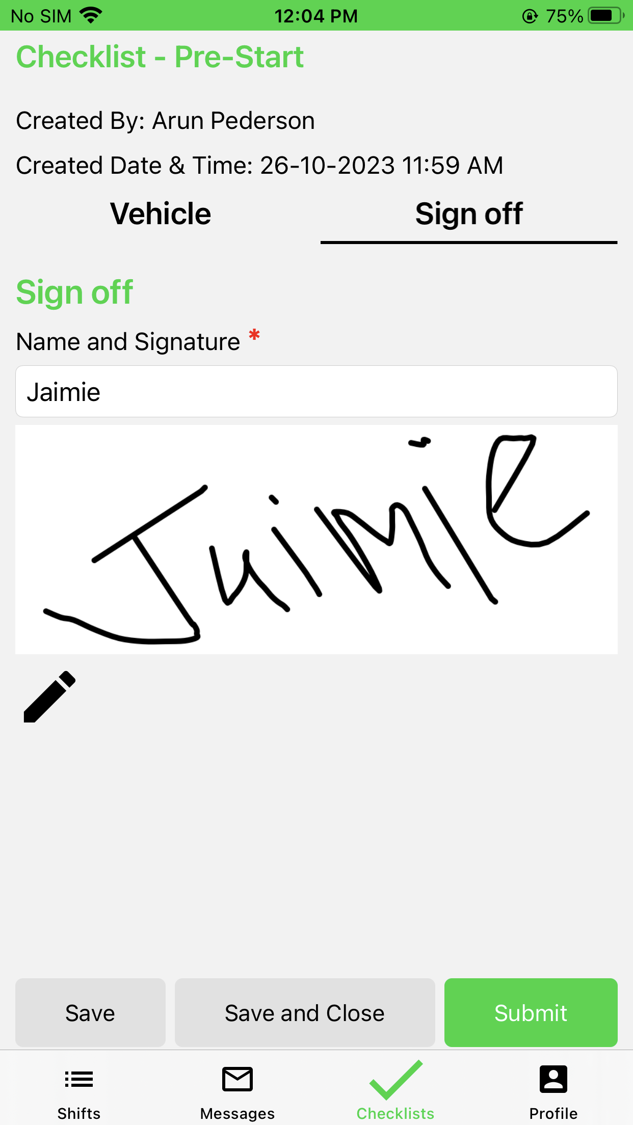 15 Signature